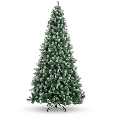 NEW Best Choice Products 7.5ft Pre-Decorated Holiday Christmas Tree for Home, Office