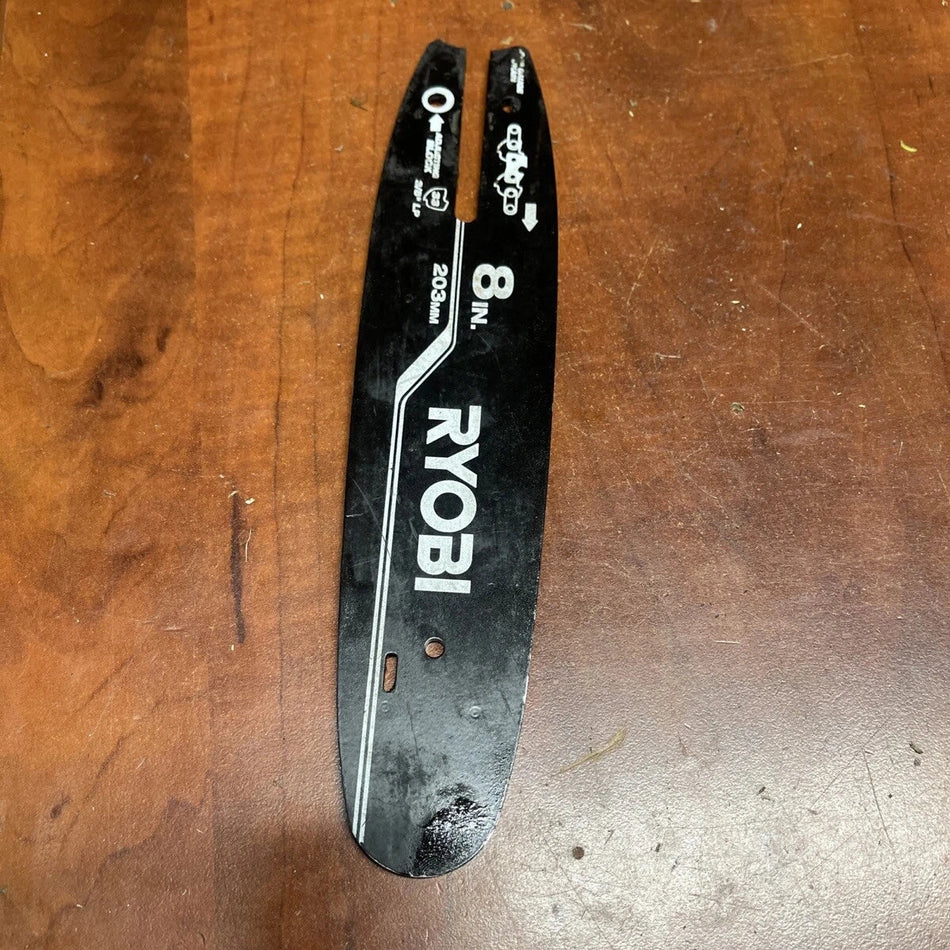 Used Genuine Parts 8” Guide Bar Assembly For Ryobi P4360 Cordless 18V 8” Pole Saw.