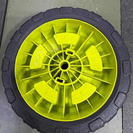 OPEN BOX Ryobi 9 3/4 inch's 20" Battery Push Mower Front Wheel