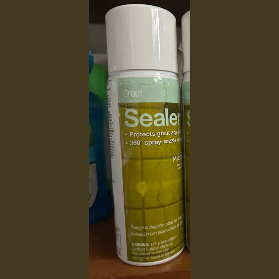 New Custom Building Products TileLab 15 oz Aerosol Grout Sealer w Microban.