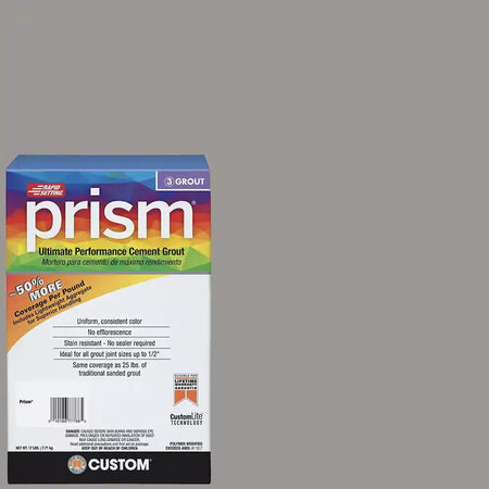 NEW Custom Prism Ultimate Performance Grout - 17 lb  Delorean Gray.