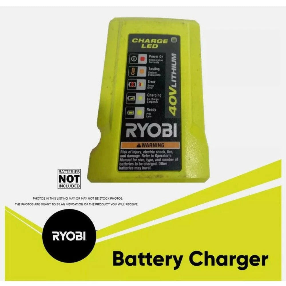 OPEN BOX NO CORD Ryobi 40V Battery Charger OP404VNM