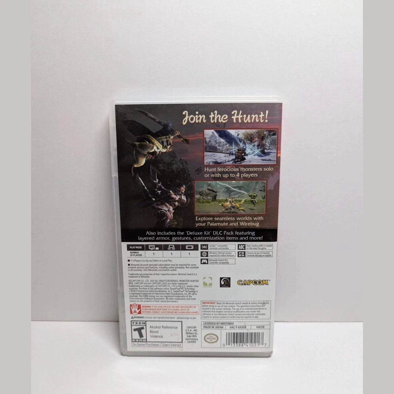 Monster Hunter Rise Deluxe Edition Switch CIB Tested