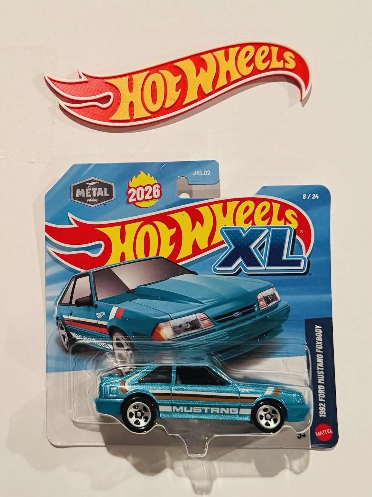 Hot Wheels toy car in packaging with visible branding