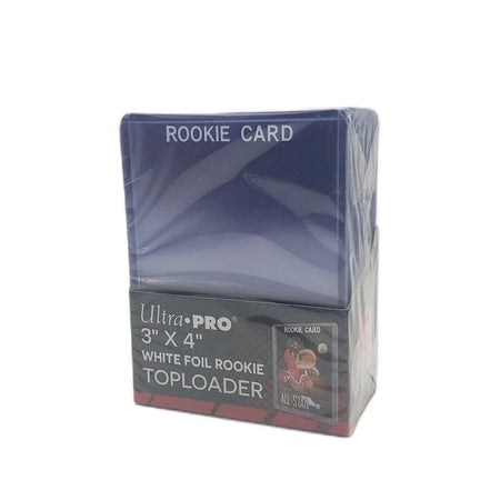 25 Ultra Pro White Foil Rookie Card Topload Card Holder Toploaders Toploads