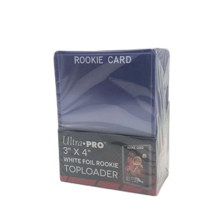 25 Ultra Pro White Foil Rookie Card Topload Card Holder Toploaders Toploads