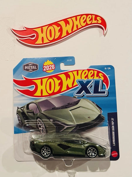 Hot Wheels XL toy car in packaging with brand logo