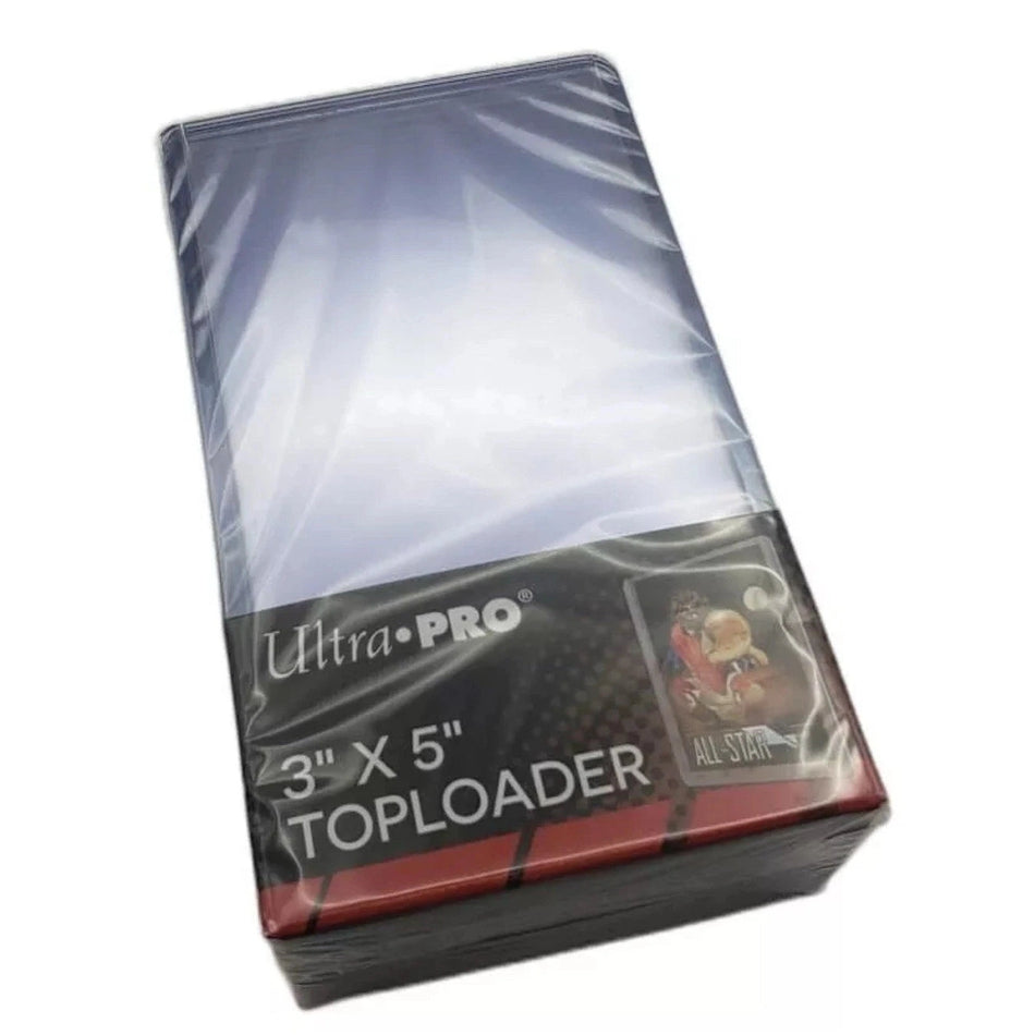 25-Pack Ultra Pro 3" x 5" Toploaders Card Holder 3x5 Tall Rigid Topload