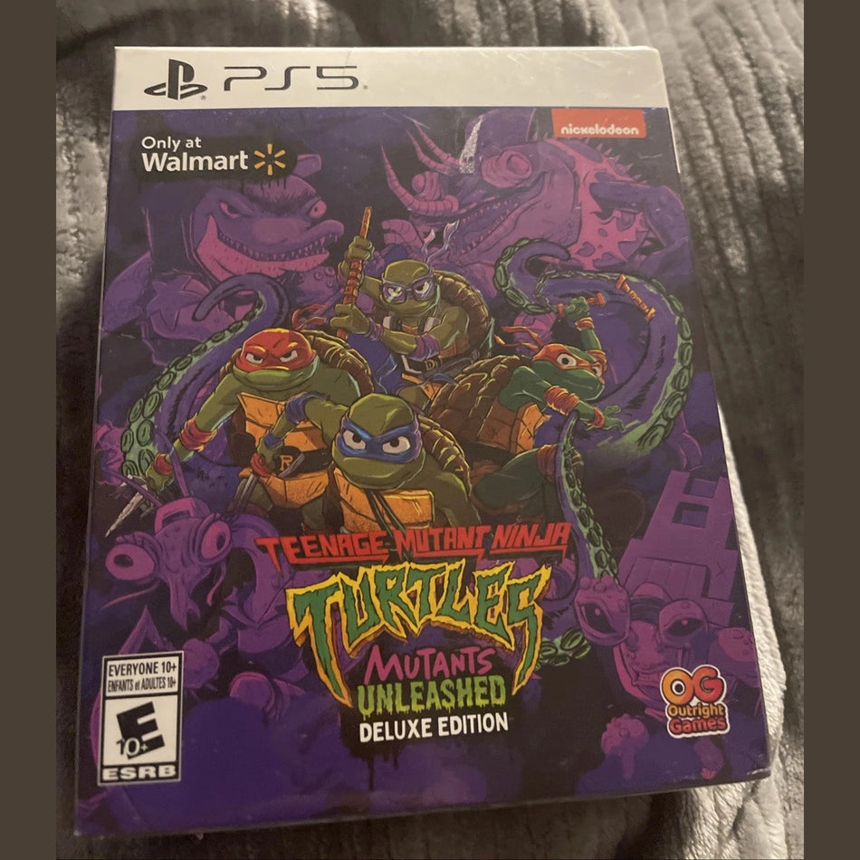 OPEN BOX Teenage Mutant Ninja Turtles Mutants Unleashed Deluxe Edition PlayStation 5 BOX IS BEAT UP