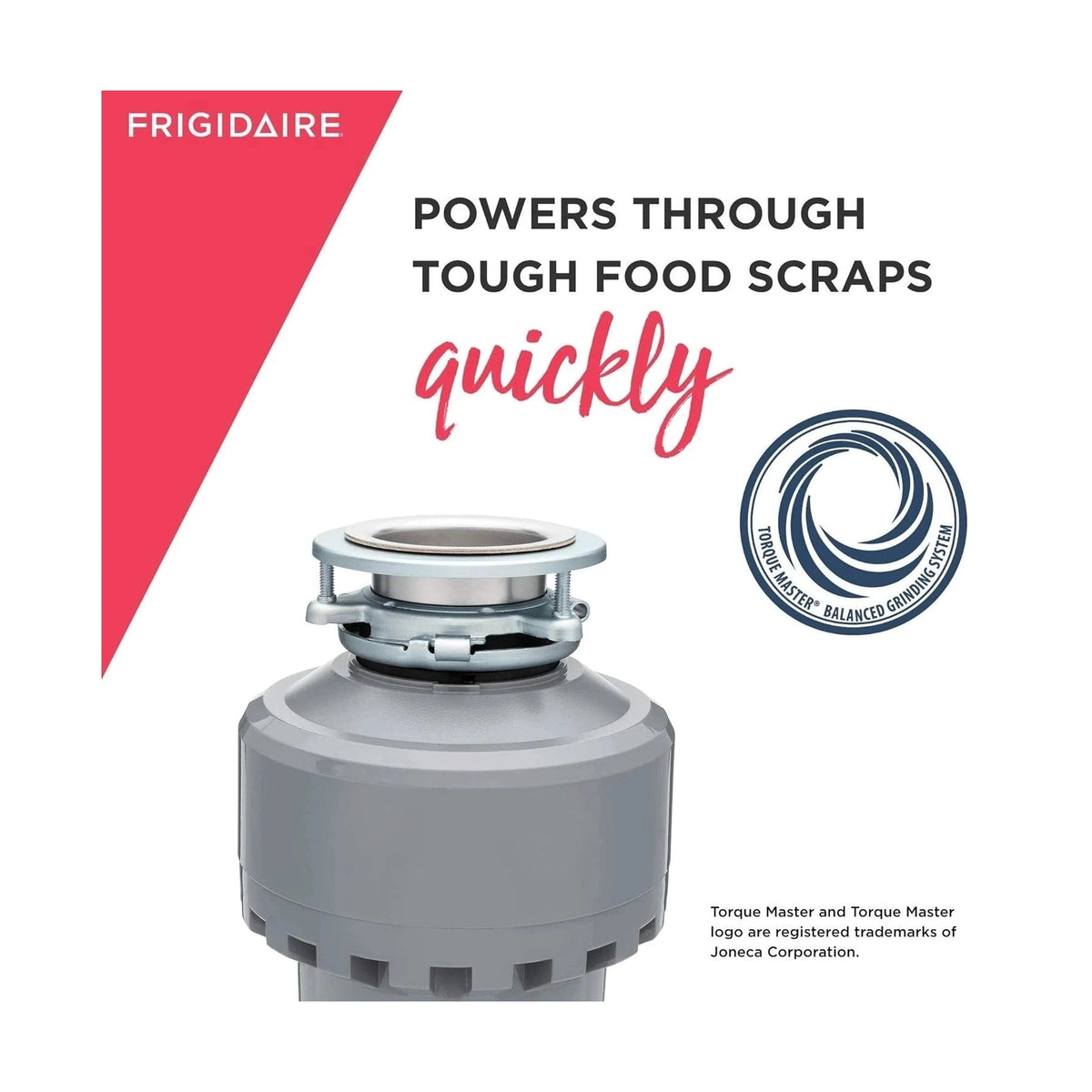 Frigidaire FF13DISPC1 1.25 HP Corded Food Garbage Disposal for Kitchen Sink