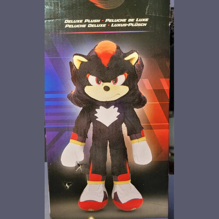 NEW Shadow 14 inch Deluxe Plush Doll Toy, Sonic The Hedgehog 3 Movie, Jakks 2024.