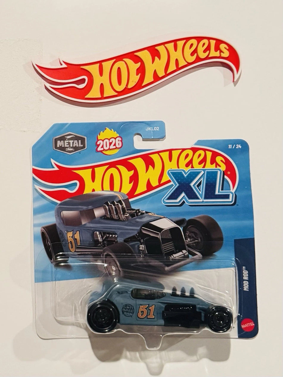 Hot Wheels toy car in packaging with brand logo