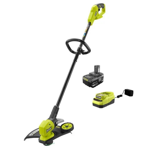 Ryobi P20180 ONE+ 18V 13" Battery String Trimmer/Edger w/4Ah Battery & Charger USED.