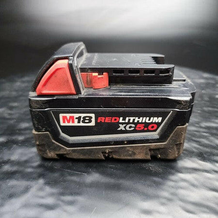 Genuine Milwaukee 48-11-1850 XC 5.0Ah M18 18V Battery Power Tool Replacement USED.