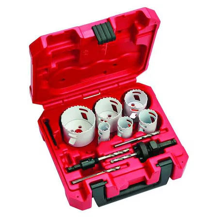 Milwaukee Tool NEW 49-22-4095 Hole Dozer Electricians Hole Saw Kit - 10Pc