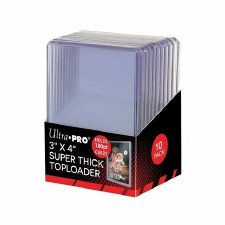 Ultra Pro 3 x 4 Super Thick 180pt Toploader - Pack of 10