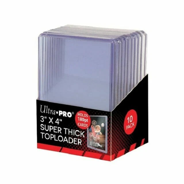 Ultra Pro 3 x 4 Super Thick 180pt Toploader - Pack of 10