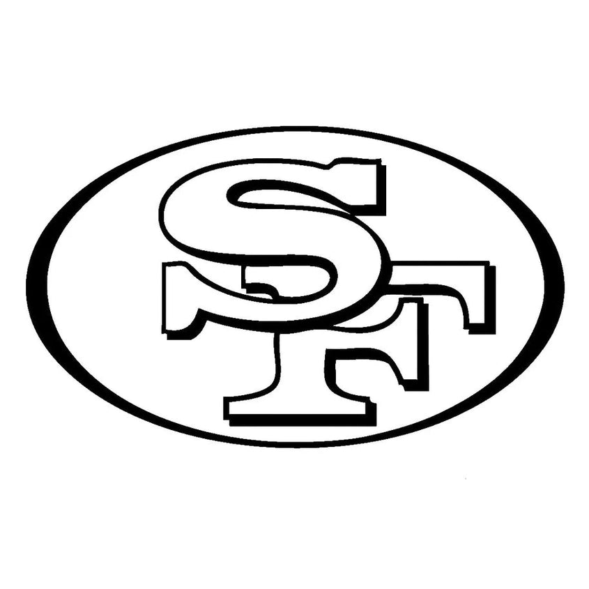 Vinyl Decal Truck Car Sticker Laptop - Football NFL San Francisco 49ers