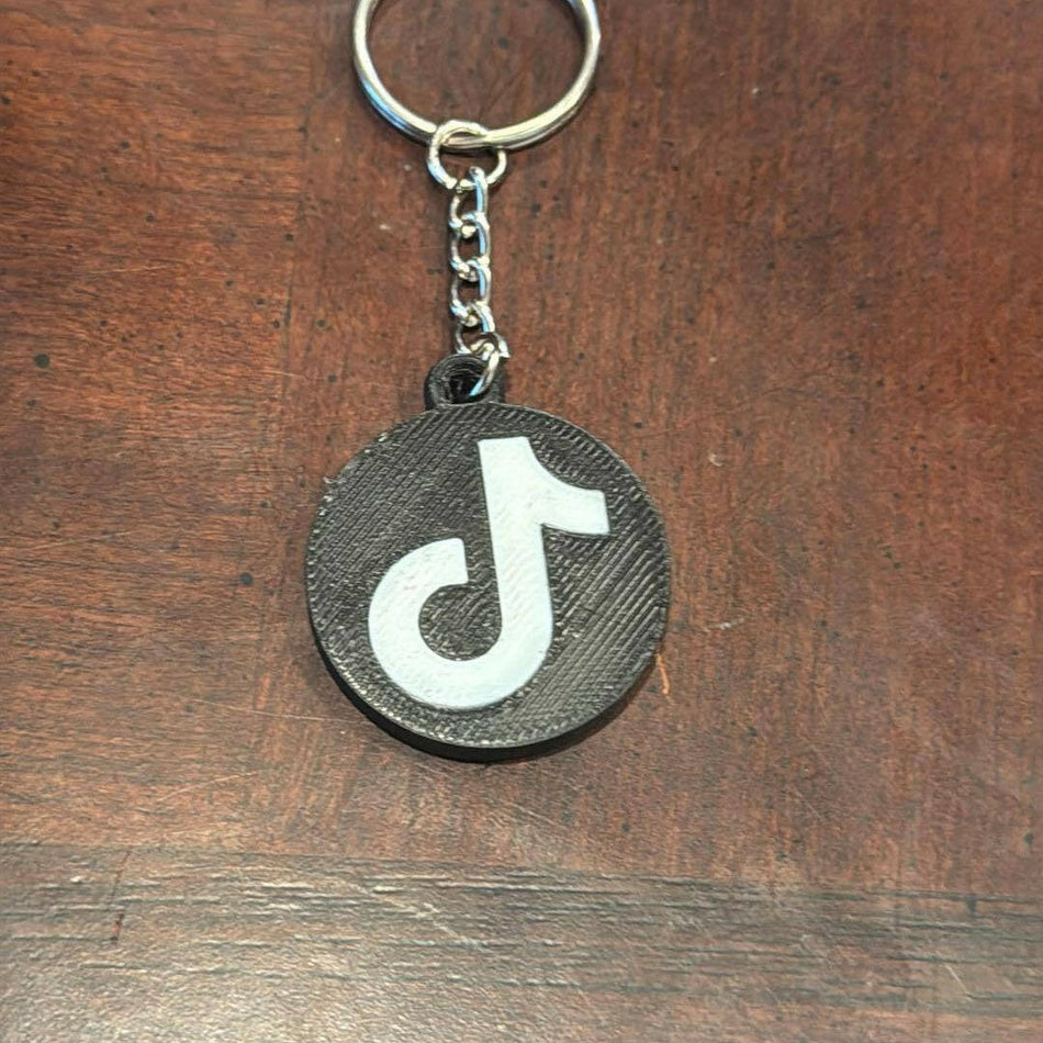 3D printed Tiktok scannable keychain (NFC tag).